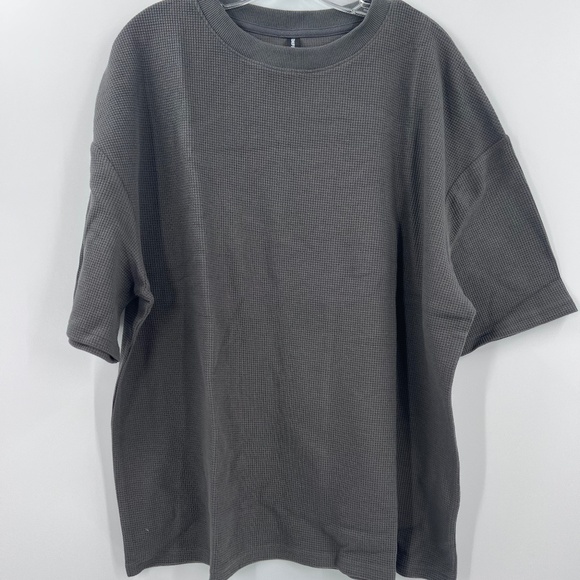 comfrt waffle lounge tee new gray - Picture 2 of 9